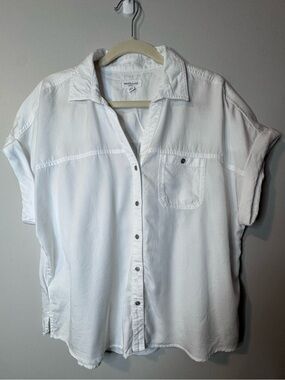 Westbound Casual White Button Down Shirt